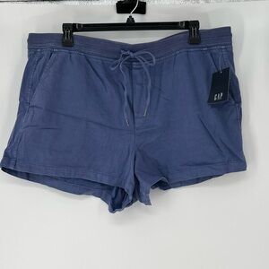 GAP NWT COTTON BLEND‎ DRAWSTRING SHORTS IN BLUE